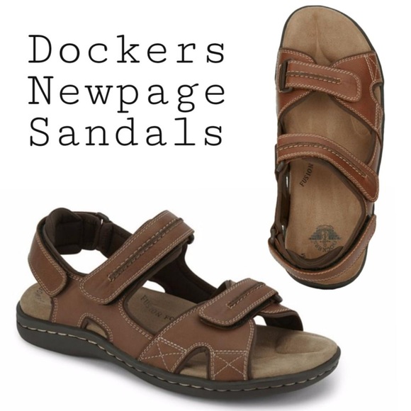 Dockers Other - Dockers Men’s NewPage Casual 2 Strap Sandals Sz 11 in Rust